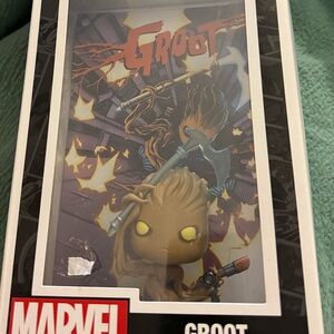 Marvel Groot Collectible Figure inside plastic hard case.